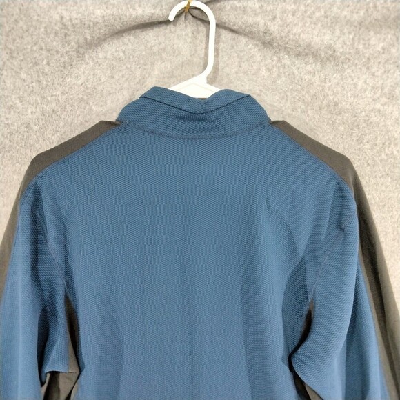 Nike FitDry Pullover Shirt Mens Sz M Blue ACG 1/4 Zip Long Sleeve Hiking Outdoor - Picture 10 of 12